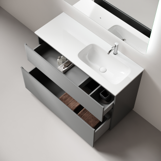 Тумба напольная под раковину Sancos Folk Floor FL120FRES правая 120 см Ergraut soft